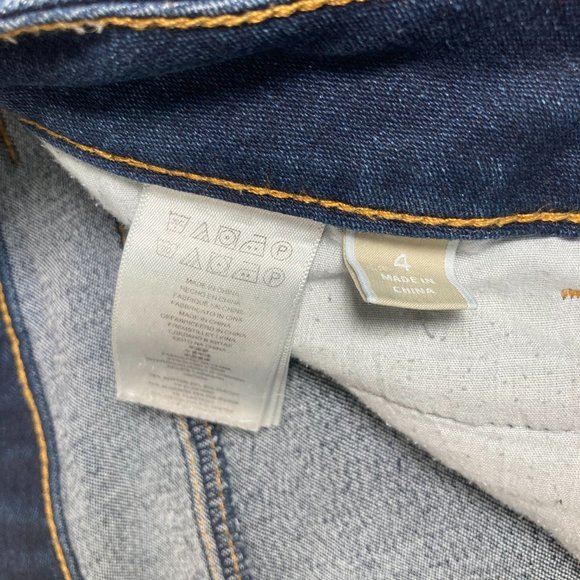 MICHAEL KORS Women's 4 Skinny Dark Wash Blue Denim Jeans Zipper Pockets - Picture 7 of 7